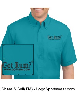 Port Authority Men's Tall Short Sleeve Easy Care Shirt Design Zoom